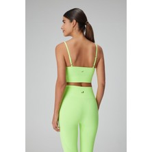 Jerf Gela Ayar Askılı Sport Bra Neon Yeşil