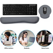 Daytona Mps Ergonomik Klavye Bilek Desteği ve Yuvarlak Mousepad Seti