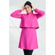 REMSA Likralı Tam Kapalı Tesettür Mayo 2238 Sena Fuşya
