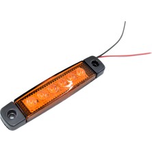 Emir 1 Adet Sarı Parmak Lamba 6 LED 12V 24V