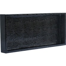 Moena Studio Shiny Crocodile Black-Large