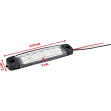 Emir 1 Adet Beyaz Parmak Lamba 6 LED 12V 24V