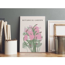 Pegziz Dekoratif Modern Botanik Renkli Çiçekler Dekoratif Kanvas Tablo - Modern Duvar Dekorasyon Sanatı