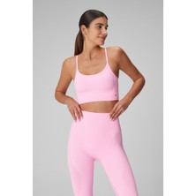 Jerf Gela Ayar Askılı Sport Bra Neon Pembe