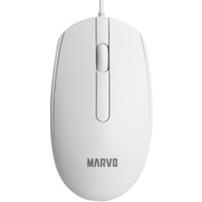 Marvo MS003 Wh Ergonomik Optik Kablolu Mouse