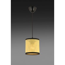 Mitra Light Hasır Hazeran Rattan Modern Sarkıt Avize 15 cm