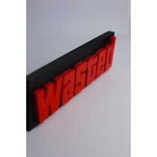 Domini Grand Theft Auto Wasted - Gta -3 Boyutlu Tabela 20CM x 6cm x 1.5cm