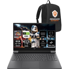 Hp Victus 15 Amd Ryzen 5 8645HS 32GB 2tb SSD RTX4060/8GB 144Hz 15.6'' Fhd Fdos Taşınabilir Bilgisayar A05NJEA & Per4 Çanta A05NJEAPN319