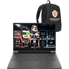 Hp Victus 15 Amd Ryzen 5 8645HS 40GB 4tb SSD RTX4060/8GB 144Hz 15.6'' Fhd W11P Taşınabilir Bilgisayar A05NJEA & Per4 Çanta A05NJEAPN405