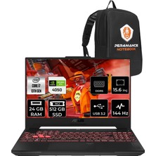 Asus Tuf Gaming F15 Intel Core I7 13620H 24GB 512GB SSD RTX4050/6GB 144Hz 15.6" Fhd Fdos Taşınabilir Bilgisayar LP259 & Per4 Çanta LP259P312