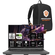 Asus Rog Strix G16 Intel Core I7 13650HX 8gb 1tb SSD RTX4070/8GB 165Hz 16" Fhd+ W11H Taşınabilir Bilgisayar N3188 & Per4 Çanta N3188P343