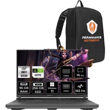 Asus Rog Strix G16 Intel Core I7 13650HX 96GB 256GB SSD RTX4070/8GB 165Hz 16" Fhd+ W11P Taşınabilir Bilgisayar N3188 & Per4 Çanta N3188P416