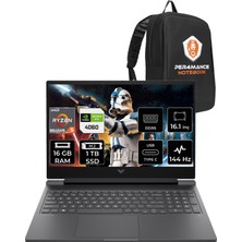 Hp Victus 15 Amd Ryzen 5 8645HS 16GB 1tb SSD RTX4060/8GB 144Hz 15.6'' Fhd Fdos Taşınabilir Bilgisayar A05NJEA & Per4 Çanta A05NJEAPN308