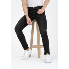 Denim Loni Enerjin Denim Slim Fit Siyah Jean PANTOLON-6694