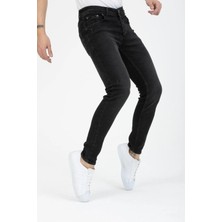 Denim Loni Enerjin Denim Slim Fit Siyah Jean PANTOLON-6694