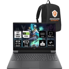 Hp Victus 15 Intel Core I7 13620H 12GB 2tb SSD RTX4050/6GB 144Hz 15.6'' Fhd Fdos Taşınabilir Bilgisayar A0BG8EA & Per4 Çanta A0BG8EAPN309