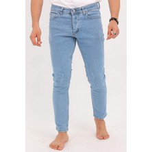 Denim Loni Enerjin Denim Slim Fit Buz Mavi Jean PANTOLON-6693