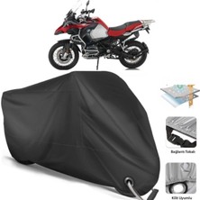 Autolion Bmw R 1200 Gs Adventure Motosiklet Branda (Bağlantı, Kilit Uyumlu)-Siyah