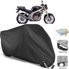 Autolion Hyosung Gt 250 Naked Motosiklet Branda (Bağlantı, Kilit Uyumlu)-Siyah