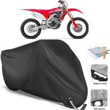 Autolion Honda Crf 250 R Motosiklet Branda (Bağlantı, Kilit Uyumlu)-Siyah
