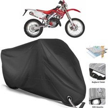 Autolion Hm Moto Cre 125 Six Competiton Motosiklet Branda (Bağlantı, Kilit Uyumlu)-Siyah