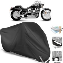 Autolion Honda Vf 750 C Magna Motor Brandası Arka Çanta Uyumlu (Bağlantı, Kilit Uyumlu)-Siyah