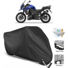 Autolion Triumph Tiger Explorer Xrx Motor Brandası Arka Çanta Uyumlu (Bağlantı, Kilit Uyumlu)-Siyah