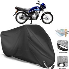 Autolion Honda Cb 125 Ace Motosiklet Branda (Bağlantı, Kilit Uyumlu)-Siyah
