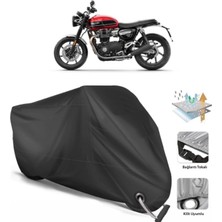 Autolion Triumph Speed Twin Motor Brandası Arka Çanta Uyumlu (Bağlantı, Kilit Uyumlu)-Siyah