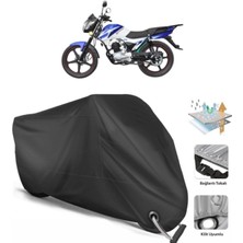 Autolion Yuki Fifty 50 Motor Brandası Arka Çanta Uyumlu (Bağlantı, Kilit Uyumlu)-Siyah