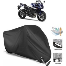 Autolion Siyah Yamaha Fz1 Fazer Motosiklet Branda (Bağlantı, Kilit Uyumlu)-