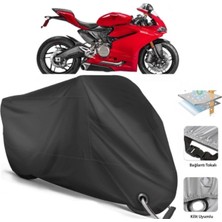 Autolion Ducati Panigale 1199 Motosiklet Branda (Bağlantı, Kilit Uyumlu)-Siyah