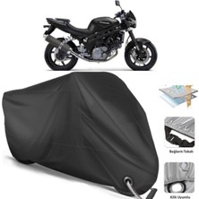 Autolion Hyosung Gt 650 Naked Motor Brandası Arka Çanta Uyumlu (Bağlantı, Kilit Uyumlu)-Siyah