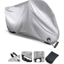 Autolion Yuki Yb 150 Jumbo  Gri Su Geçirmez Motosiklet Brandası (Kilit Uyumlu)