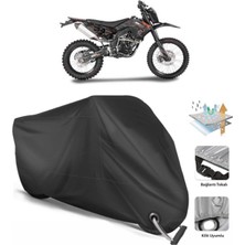 Autolion Asya Rx 250 Cross Motor Brandası Arka Çanta Uyumlu (Bağlantı, Kilit Uyumlu)-Siyah