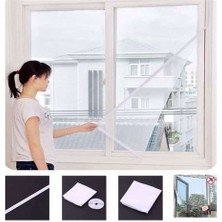Omak 2'li Pencere Sineklik Hazır Pencere Sinekliği Cırt Bantlı 130X150 cm