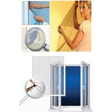 Omak 2'li Pencere Sineklik Hazır Pencere Sinekliği Cırt Bantlı 130X150 cm