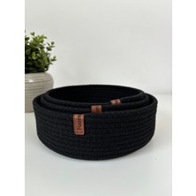 Hazen Home El Dokuma Organizer Sepet Dekoratif Çok Amaçlı Sepet 3'lü