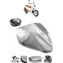 Yuki Yk 150 T-3 Arka Çanta Uyumlu Motosiklet Brandası Lüx Kalite Kalın Yüksek Kalite