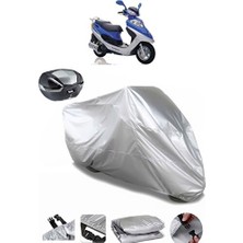 Kanuni Trex 150 Arka Çanta Uyumlu Motosiklet Brandası Lüx Kalite Kalın Yüksek Kalite