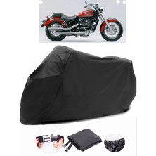 Honda Vt 1100 Shadow Ace Siyah Motosiklet Branda Su Geçirmez Dayanıklı Kumaş