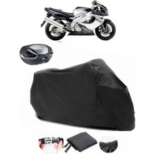Yamaha Yzf 1000 Thunderace Arka Çanta Uyumlu Siyah Motosiklet Branda Su Geçirmez Dayanıklı Kumaş