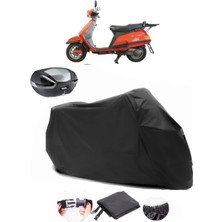 Yamaha Beluga 125 Arka Çanta Uyumlu Siyah Motosiklet Branda Su Geçirmez Dayanıklı Kumaş
