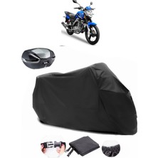 Yuki TN150-3A Driver Arka Çanta Uyumlu Siyah Motosiklet Branda Su Geçirmez Dayanıklı Kumaş