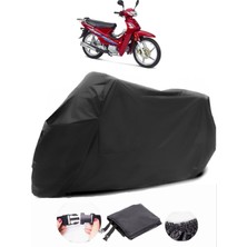 Kanuni Cup 100 S Siyah Motosiklet Branda Su Geçirmez Dayanıklı Kumaş