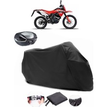 Kuba Str 250 Arka Çanta Uyumlu Siyah Motosiklet Branda Su Geçirmez Dayanıklı Kumaş