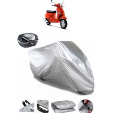 Vespa Lx 150 3V I.e Arka Çanta Uyumlu Motosiklet Brandası Lüx Kalite Kalın Yüksek Kalite