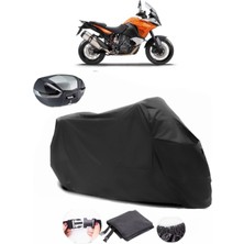 Ktm 1190 Adventure Arka Çanta Uyumlu Siyah Motosiklet Branda Su Geçirmez Dayanıklı Kumaş