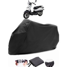Sym Allo 125 Siyah Motosiklet Branda Su Geçirmez Dayanıklı Kumaş