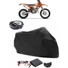 Ktm 125 Exc Arka Çanta Uyumlu Siyah Motosiklet Branda Su Geçirmez Dayanıklı Kumaş